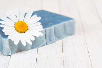 Soap with herbal flower