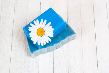 Soap stack with chamomile