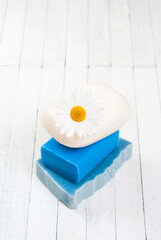 Soap stack with chamomile