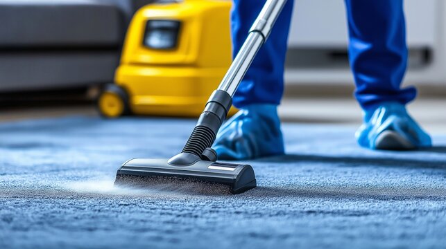 Cleaning company provides home carpet cleaning services, dry cleaning and carpet washing, vacuum cleaner