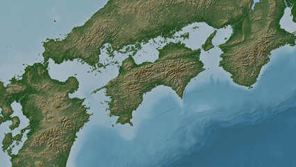 Shikoku Island. Japan. Physical © zelwanka