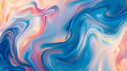 Fototapeta premium Abstract pastel swirl pattern with blue and