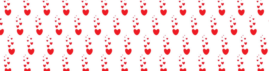 The pattern is a lot of red waning hearts