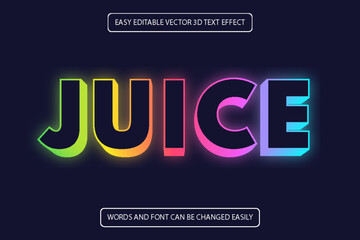 Editable luxury 3D Text effect style template.