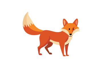 Cute Fox vector art illustration 