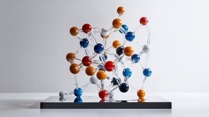 An abstract representation of a chemical laboratory research setting, specifically focusing on cosmetic formulations.