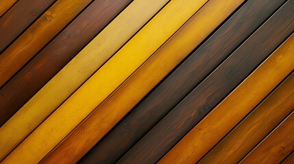 Obraz premium Warm yellow and earthy brown diagonal stripes with a smooth finish, retro-inspired color resurgence