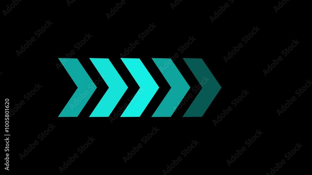 Poster arrow pointing to the right on a green background. social media scroll arrows. swipe up the animatio