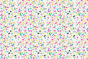 90s confetti pattern . seamless texture pattern. abstract background