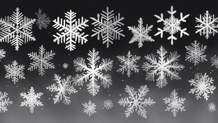 christmas background with snowflakes