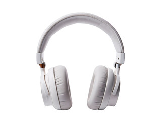 Fototapeta premium a white headphones with a white background