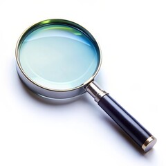 Magnifying Glass Isolated on White Background

