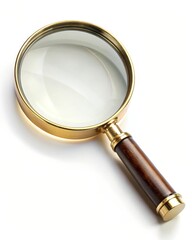 Classic Magnifying Glass Isolated on White Background