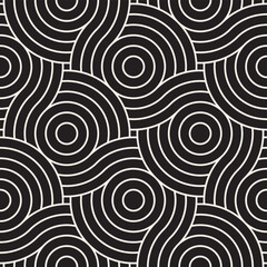 Vector seamless pattern. Modern stylish abstract texture. Repeating geometric tiles