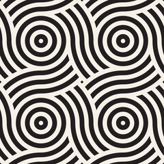 Vector seamless pattern. Modern stylish abstract texture. Repeating geometric tiles