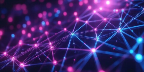 abstract background with connected lines and dots