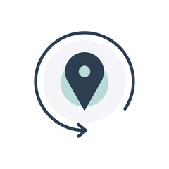 Pin Location Graphic Icon
