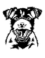 Jack Russell Peeking | Jack Russell | Dog Breed | Fur Baby | Peek a Boo | Domestic Animal | Dog Lover | Peeking Dog | Original Illustration | Vector and Clipart | Cutfile and Stencil