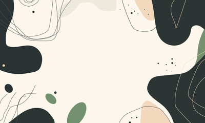 Abstract flat vector background with organic shapes and simple forms, minimalist design with muted colors, simple shapes and soft gradients, modern style for social media posts