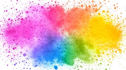Fototapeta premium Abstract Watercolor Rainbow Splashes Background