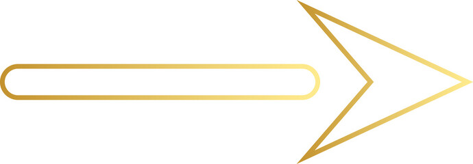 Gold Arrow Outline