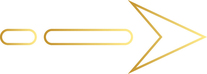 Gold Arrow Outline