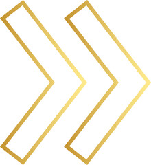 Gold Arrow Outline
