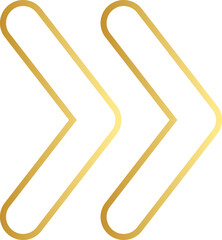 Gold Arrow Outline