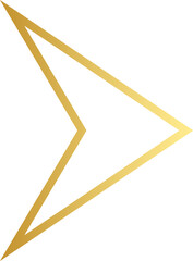 Gold Arrow Outline