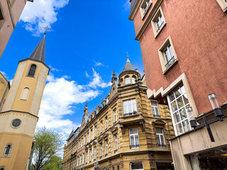 Fototapeta premium Street view of downtown Luxembourg