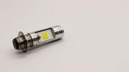 Broken motorcycle light bulb