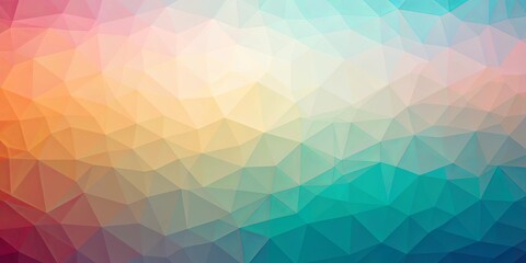 Obraz premium Abstract Geometric Gradient with Triangles in Vibrant Hues
