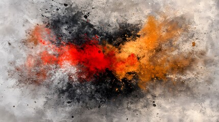 Abstract Explosion of Colors and Textures