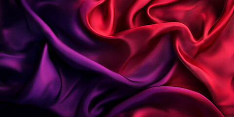 Obraz premium Luxurious Red Satin Fabric Texture