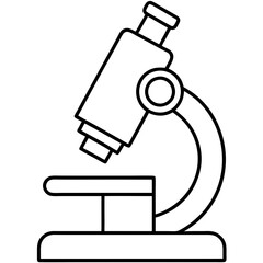 A Vector Illustration Showcasing the Precision of a Laboratory Microscope in Action
