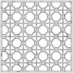 Naklejka premium 蜀江 模様 銀色