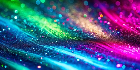 Obraz premium Sparkling Lights Shimmering Across a Deep, Cosmic Canvas