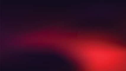 Red black wave background with mesh gradient effect. Vector illustration