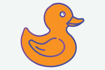 Cute duck vector illustration 