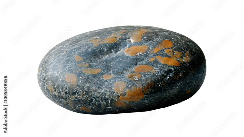 Poster closeup of a weathered and textured natural stone with a mix of gray,brown,and orange hues. this min