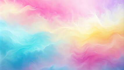 Obraz premium Abstract Swirling Pastel Landscape with Smooth Transitions of Colors