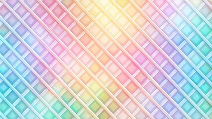 Fototapeta premium Pastel Diamond Lattice with White Lines and Subtle Glowing Effect