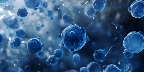 Microscopic Universe: Abstract View of Human Cells