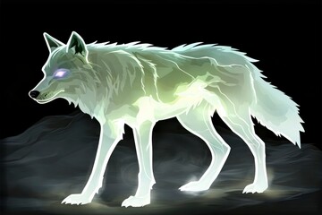 Glowing Wolf Spirit