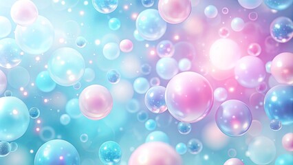 Obraz premium Floating Spheres in a Dreamy Blur of Color