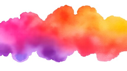 Abstract Watercolor Background   Purple  Pink  Red  Orange  Yellow Gradient