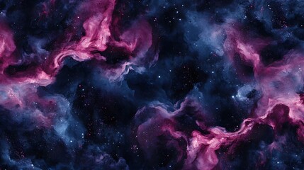 Abstract Space Galaxy Nebula Background with Stars