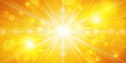 Fototapeta premium Glowing Radiance of Golden Sunbeams and Shimmering Circles