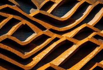 detailed close complex patterns concrete surface highlighting textures depth captivating urban landscape, industrial, design, architecture, grey, geometry