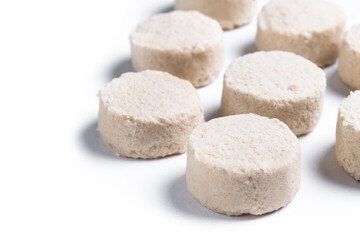 Christmas shortbread isolated on white background